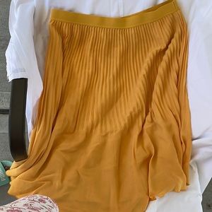 I crew pleated skirt